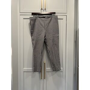 Brooks Brothers Navy White Check Pedal Pusher Capris‎ 16